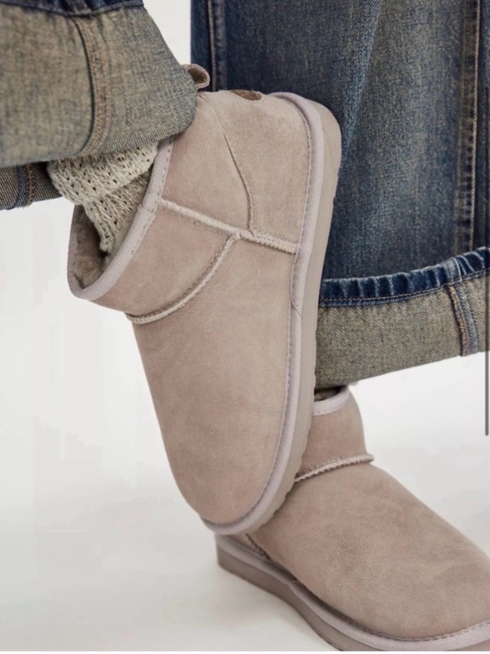 Emu Australia Stone Micro Stinger Suede Shearling Boots